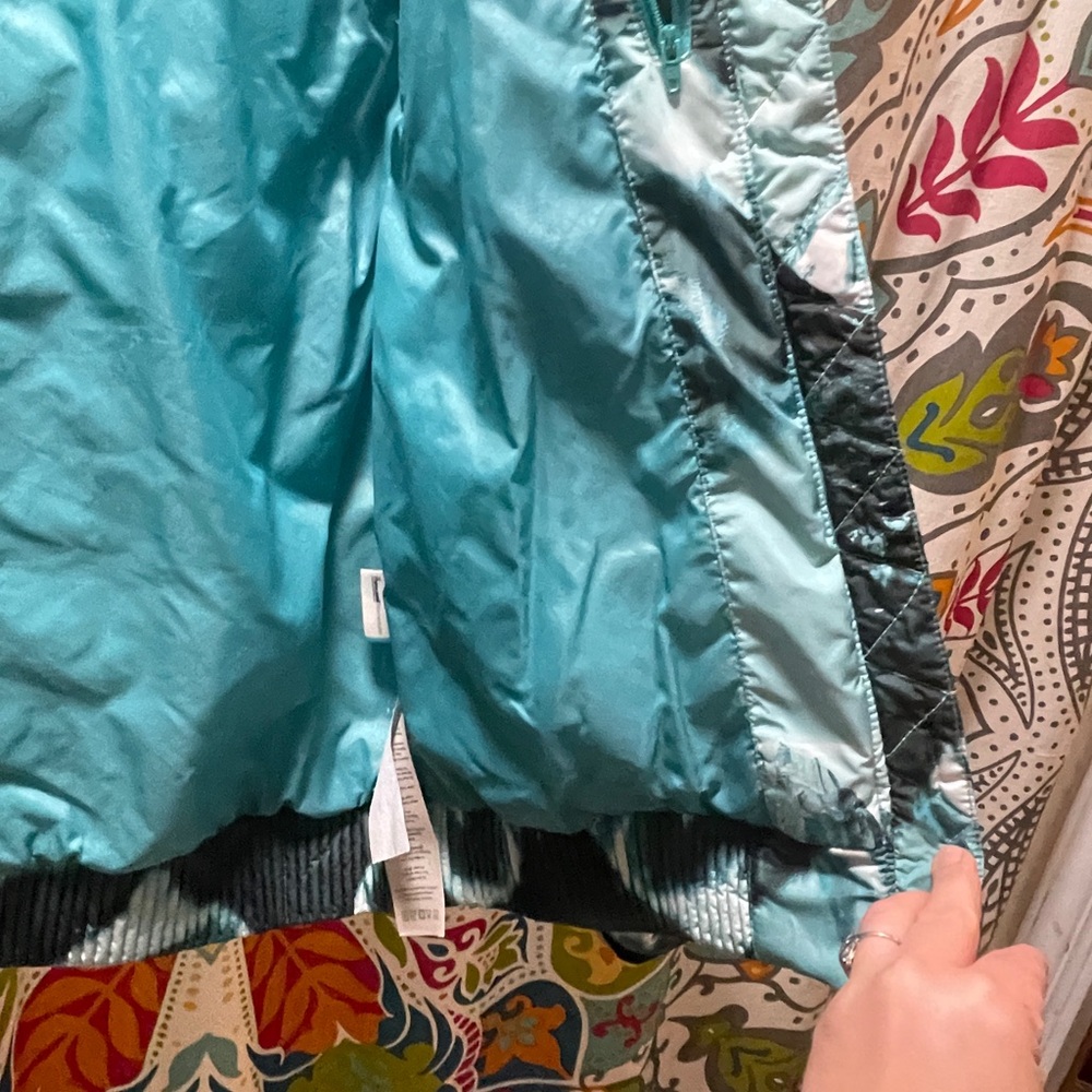 Merrell Silversun Featherless Puffer Hoodie, mountain landscape print - Picture 8 of 9